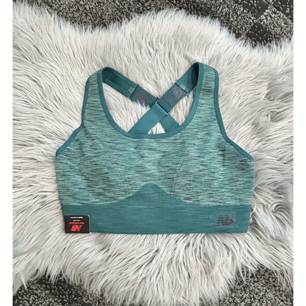 New Balance Women's Medium Support Sports‎ Bra Size XXL Tropical Green